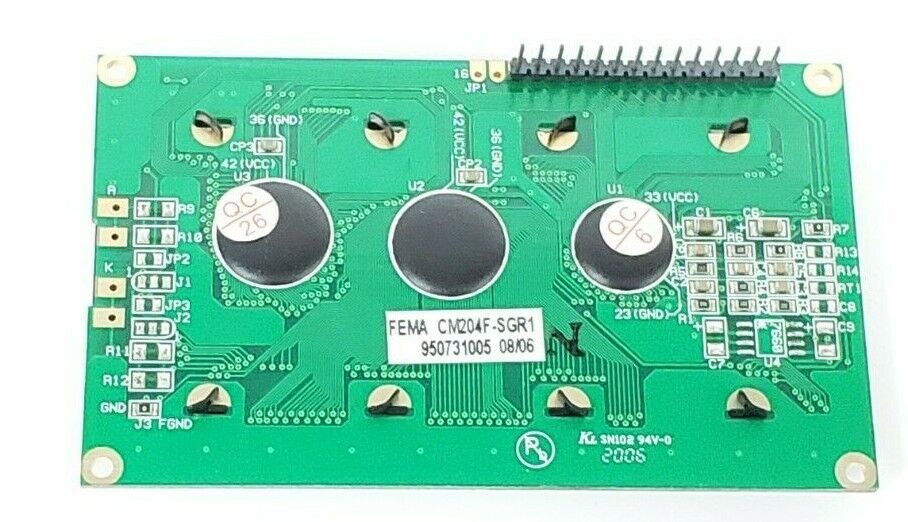 FLUID COMPONENTS FEMA CM204F-SGR1 LCD BOARD 950731005