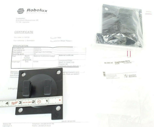 LOT OF 2 NEW AMERSHAM BIOSCIENCES 44-5507-42 DIAPHRAGM RV70 EPDM TO: 168266