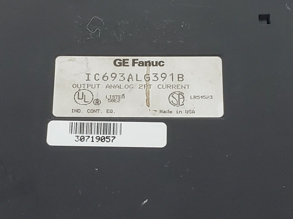 GE FANUC IC693ALG391B OUTPUT MODULE 2PT CURRENT IC693ALG391