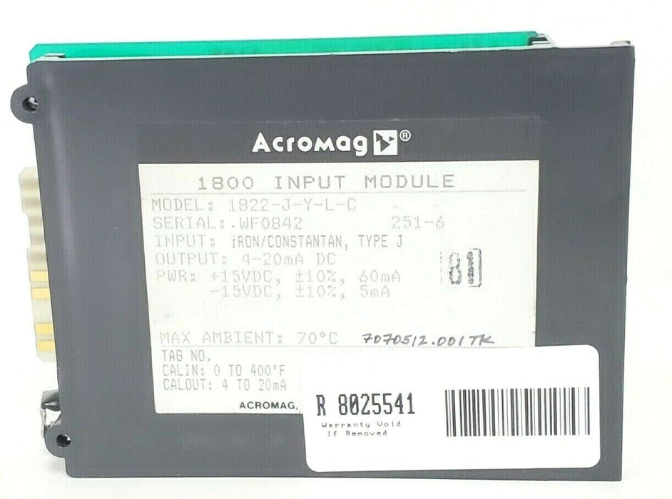 ACROMAG 1822-J-Y-L 1800 INPUT MODULE 1822JYLC