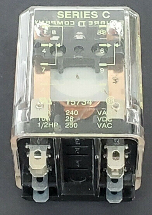 SQUARE D 8501-KU12 2-PDT 120V 50/60HZ RELAY 8501KU12