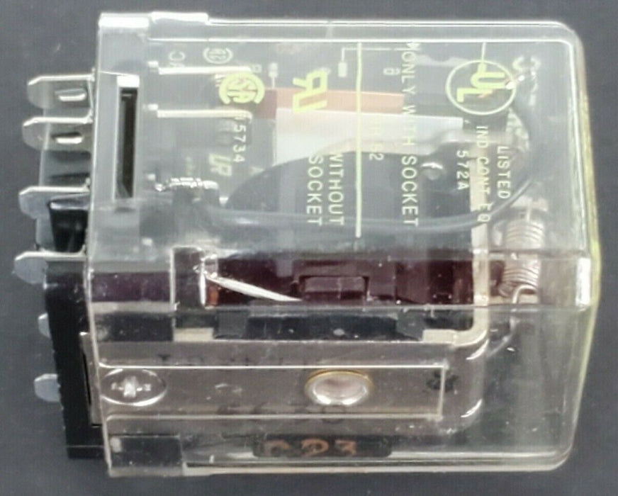 SQUARE D 8501-KU12 2-PDT 120V 50/60HZ RELAY 8501KU12