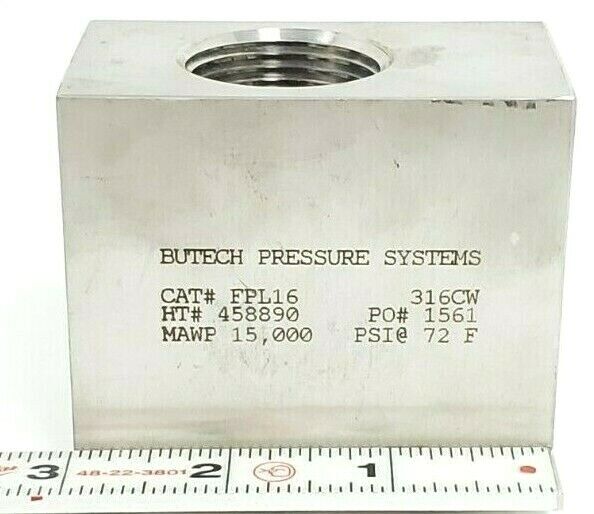 NEW BUTECH PRESSURE SYSTEMS CAT#: FPL16 BLOCK 316CW, HT#: 458890