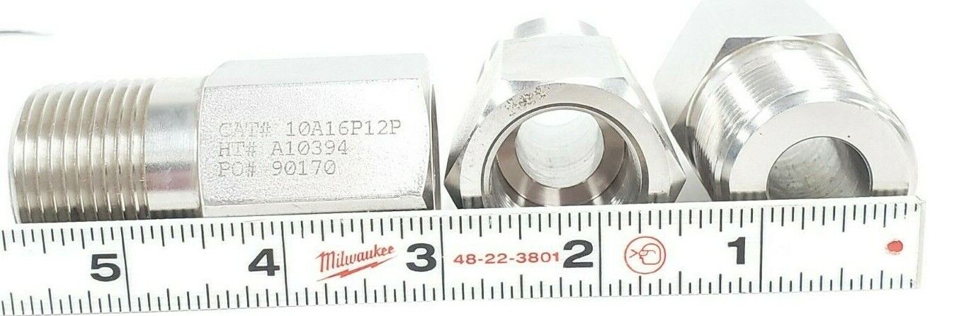 LOT OF 3 NEW BUTECH 10A16P12P ADAPTERS HT#: A10394 PO#: 90170