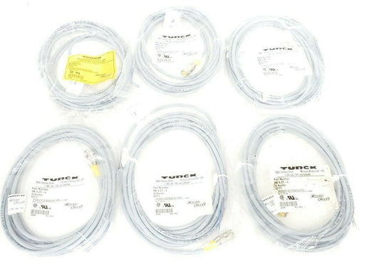LOT OF 6 NEW TURCK RK 4.2T-4 250V 4 A MAX 4 METERS CORDSETS RK42T4