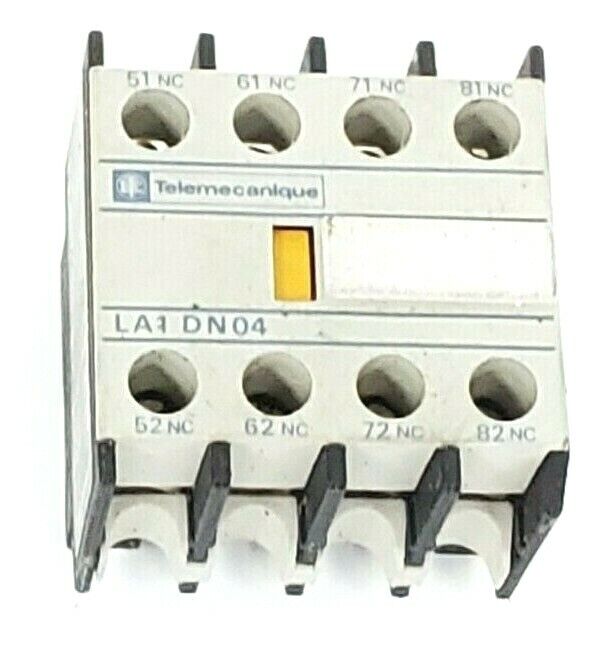 TELEMECANIQUE LA1DN04 AUXILIARY CONTACT BLOCK 4NC, LA1 DN04
