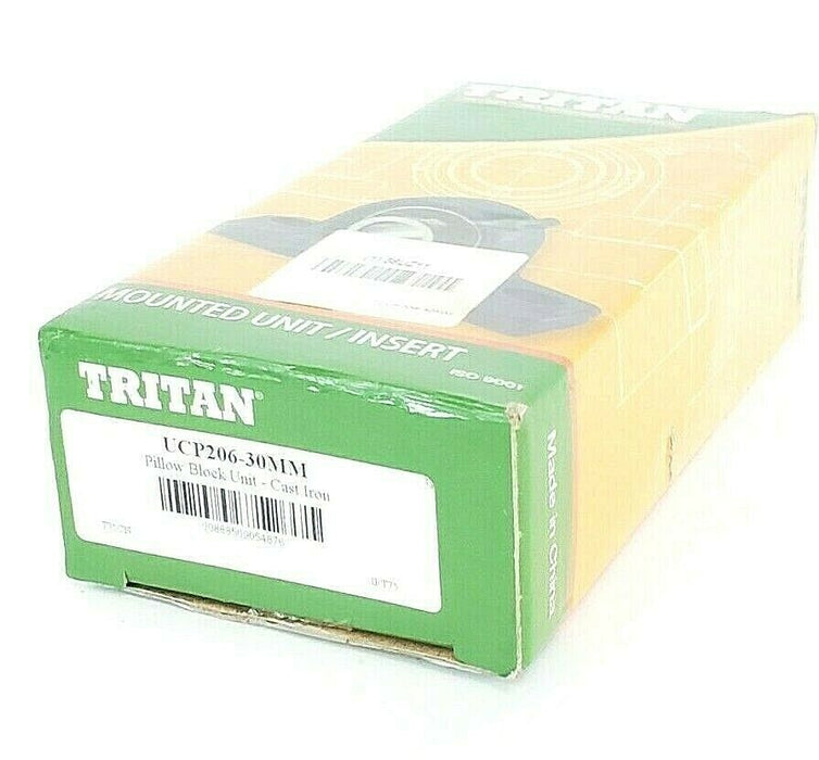 NIB TRITON UCP206-30MM PILLOW BLOCK UNIT CAST IRON UCP20630MM