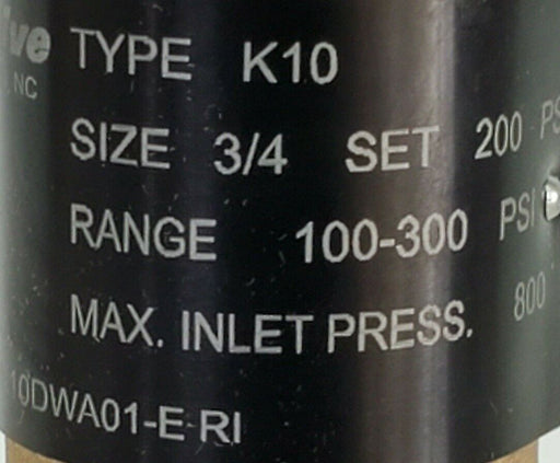NIB CASH VALVE 3PZE3 BRONZE ADJUSTABLE BACK PRESSURE VALVE