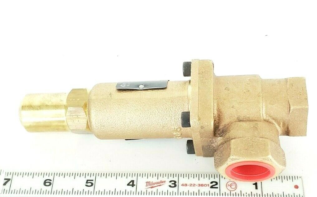 NIB CASH VALVE 3PZE3 BRONZE ADJUSTABLE BACK PRESSURE VALVE