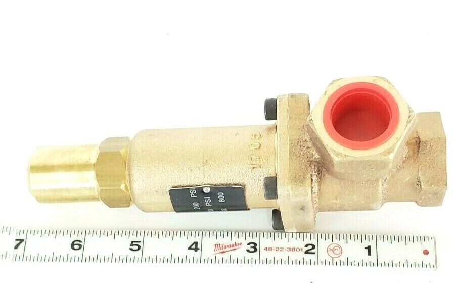 NIB CASH VALVE 3PZE3 BRONZE ADJUSTABLE BACK PRESSURE VALVE