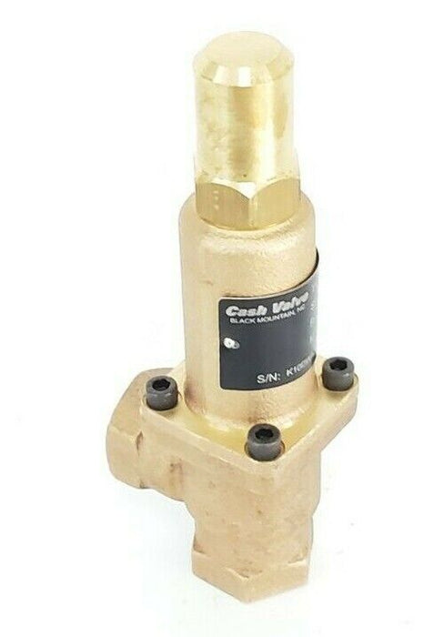 NIB CASH VALVE 3PZE3 BRONZE ADJUSTABLE BACK PRESSURE VALVE
