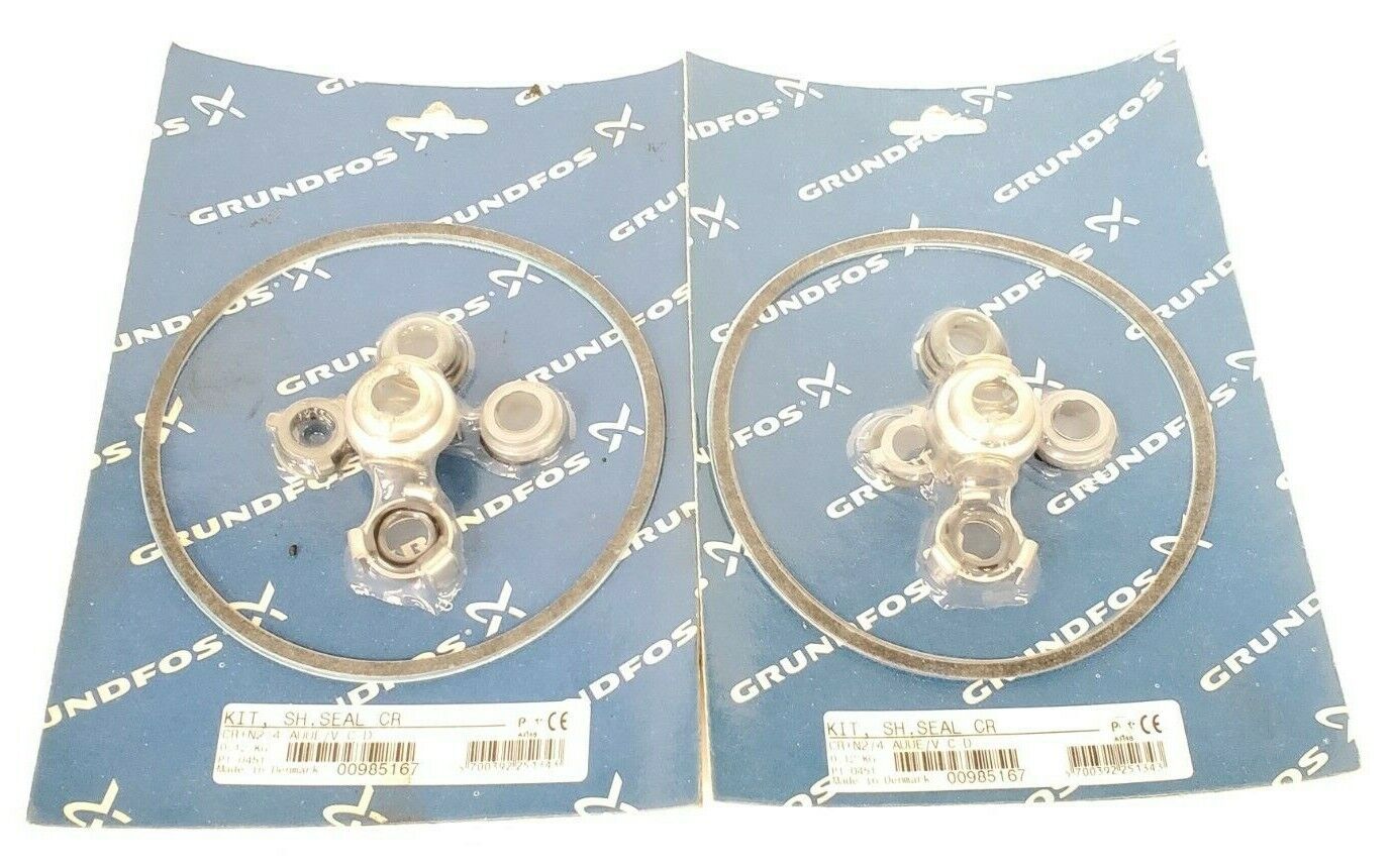 LOT OF 2 NEW GRUNDFOS 00985167 KIT, SH. SEAL CR CR+N2/4 AUUE/V C-D