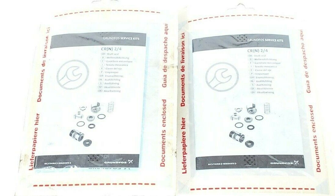 LOT OF 2 NEW GRUNDFOS 00985167 KIT, SH. SEAL CR CR+N2/4 AUUE/V C-D