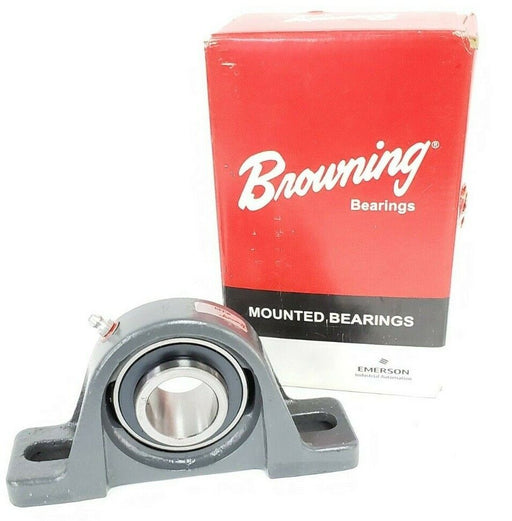 NIB BROWNING VPLE-219 PILLOW BLOCK BALL BEARING UNIT TWO-BOLT BASE 1.1875 IN ID