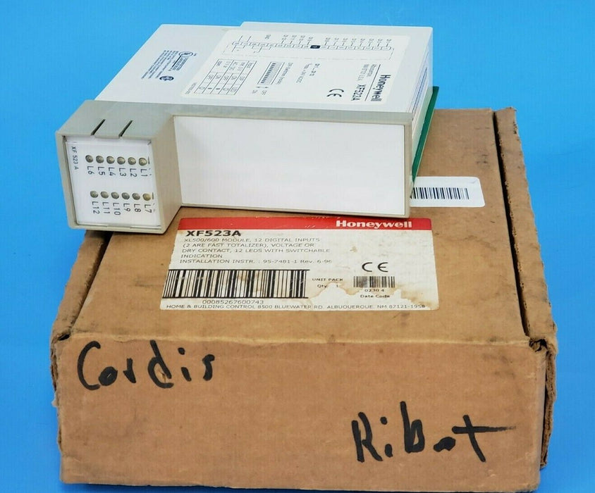 NIB HONEYWELL XF523-A INPUT MODULE XL500/600 XF523A REV. 6-96 (CASE DAMAGED)