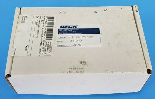 NEW BECK 13-2245-05 CONTROL BOARD ESR-4 13-1810-02 13224505