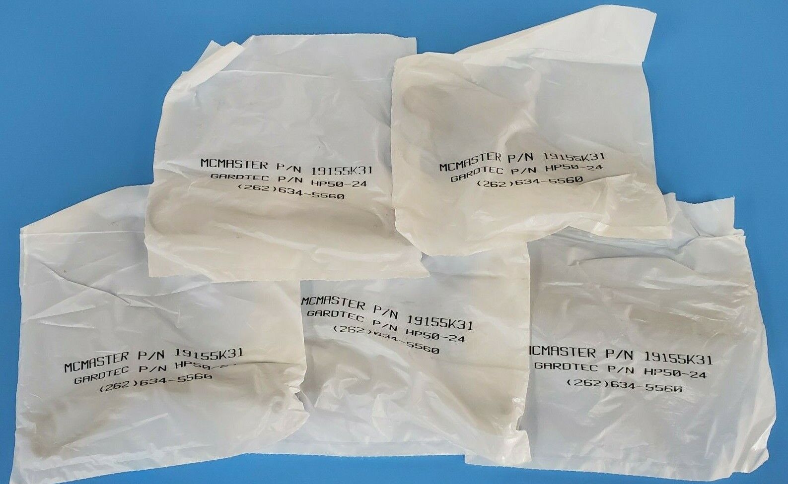 LOT OF 5 NEW GARDETEC HP50-24 FAN POWER CORD 45 DEG ANGLE PLUG 19155K31