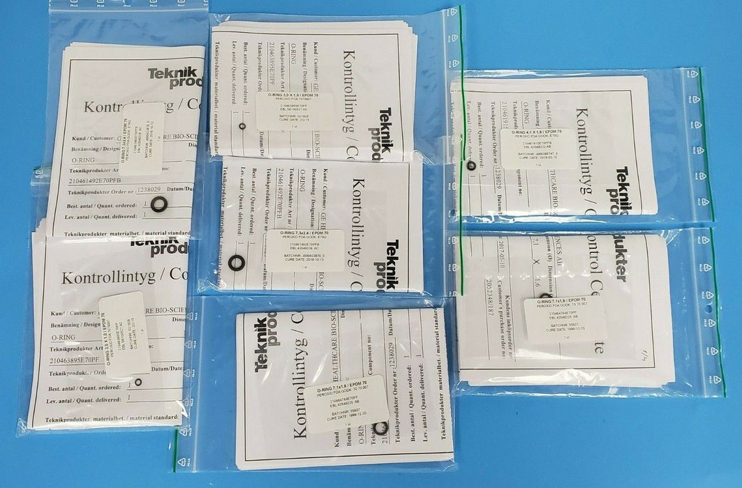 NEW GE HEALTHCARE EBL-44058406-AB O-RING KIT FOR UV-CELL ID 6mm 44-0584-06