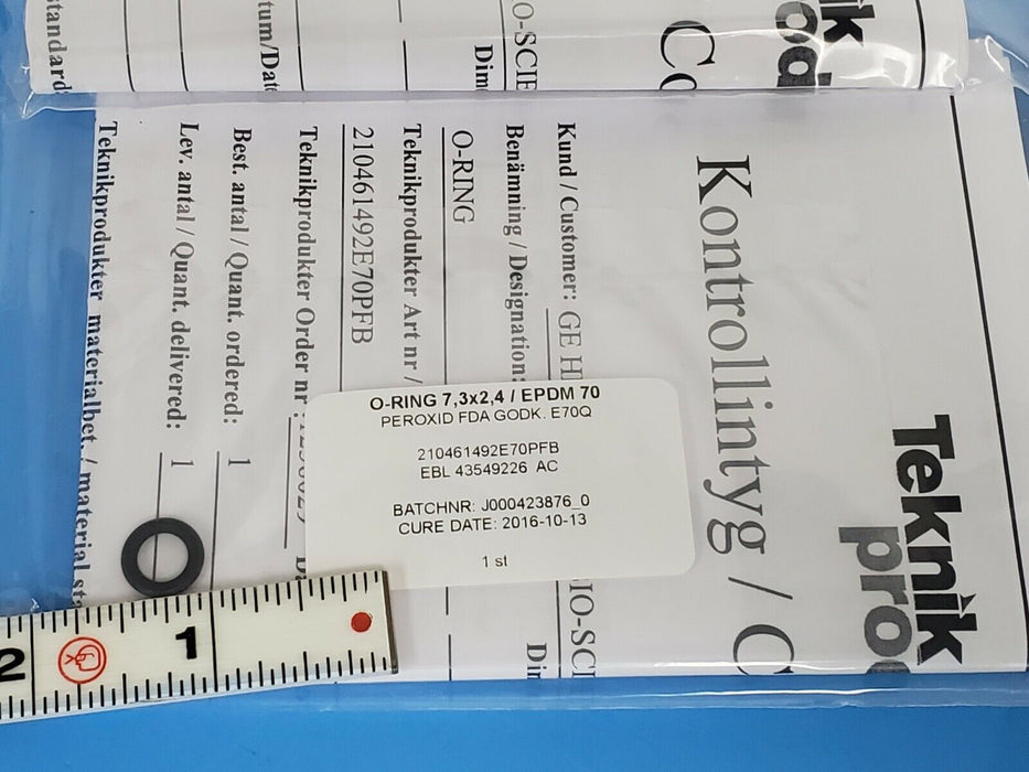 NEW GE HEALTHCARE EBL-44058406-AB O-RING KIT FOR UV-CELL ID 6mm 44-0584-06