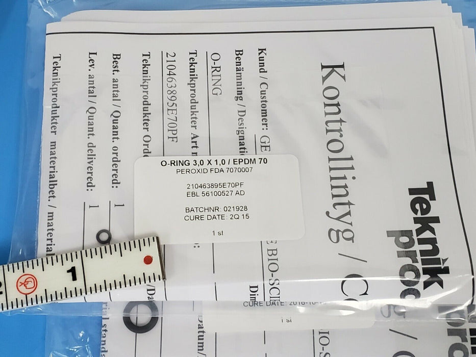 NEW GE HEALTHCARE EBL-44058406-AB O-RING KIT FOR UV-CELL ID 6mm 44-0584-06