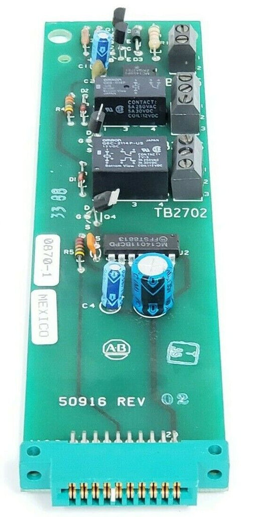 ALLEN BRADLEY 50916 TRIP CONTROL BOARD REV. 02 118916-02