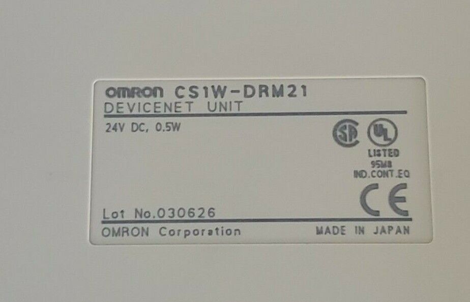 OMRON CS1W-DRM21 DEVICENET UNIT HOUSING CS1WDRM21 (HOUSING ONLY)