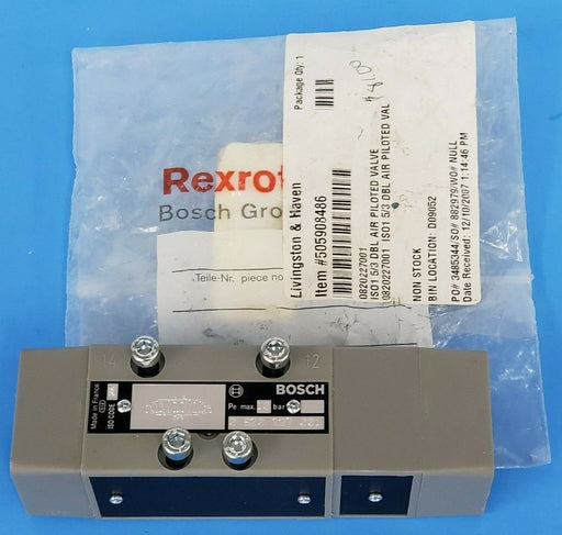 NEW BOSCH REXROTH 0-820-227-001 DIRECTIONAL-CONTROL VALVE DP 5/3 ISO 106