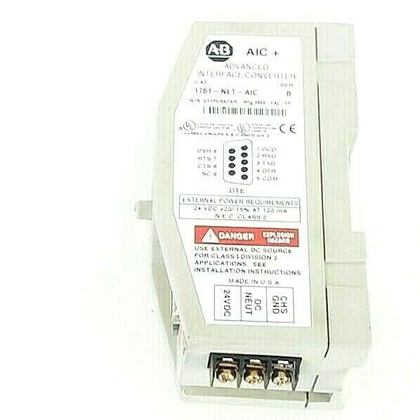 ALLEN-BRADLEY 1761-NET-AIC SERIES B ADVANCED INTERFACE CONVERTER 1761NETAIC