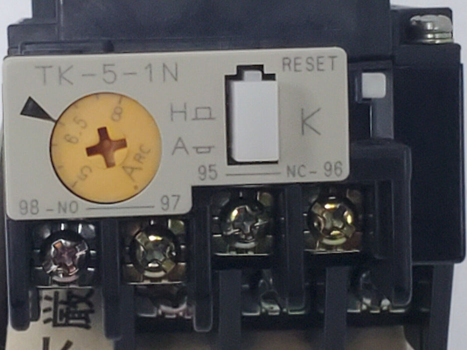 NIB FUJI ELECTRIC TK-5-1N THERMAL OVERLOAD RELAY, 5-8A, 4NK0HP, 4NKOHP, TK51N