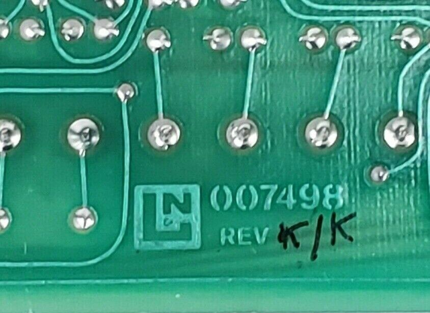 LEEDS & NORTHRUP 007498 PC ASSEMBLY BOARD 16 CONTACTS REV. K/K