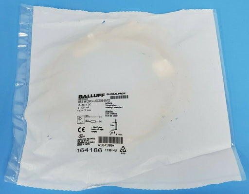 NEW BALLUFF BES M12MG-USC30B-BV02 PROXIMITY SENSOR 10-36V DC, SN=3MM, BES004T