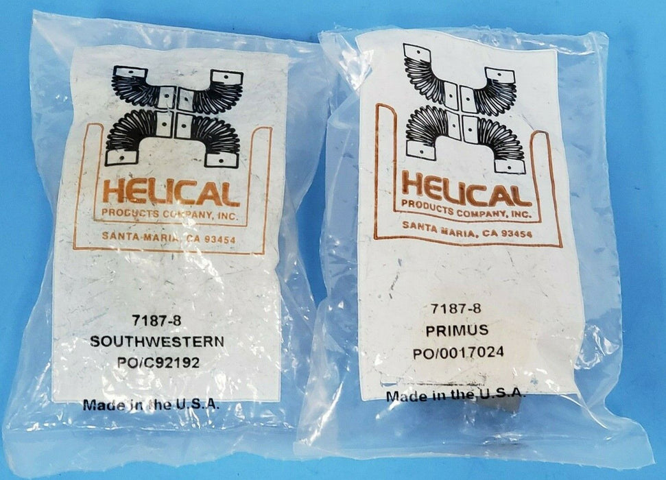 LOT OF 2 NEW HELICAL 7187-8 FLEXIBLE COUPLINGS 71878