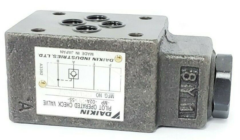 NEW DAIKIN MFG. NO. 55M9527 PILOT OPERATED CHECK VALVE MP-02A-20-55
