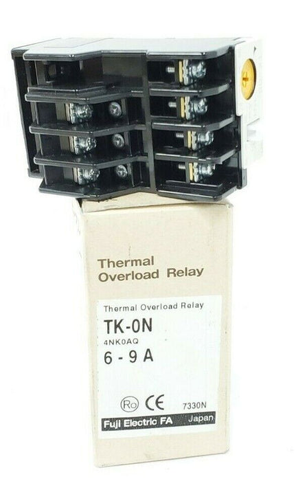 NEW FUJI ELECTRIC TK-0N 4NK0AQ 6-9A THERMAL OVERLOAD RELAY TK-ON 4NKOAQ
