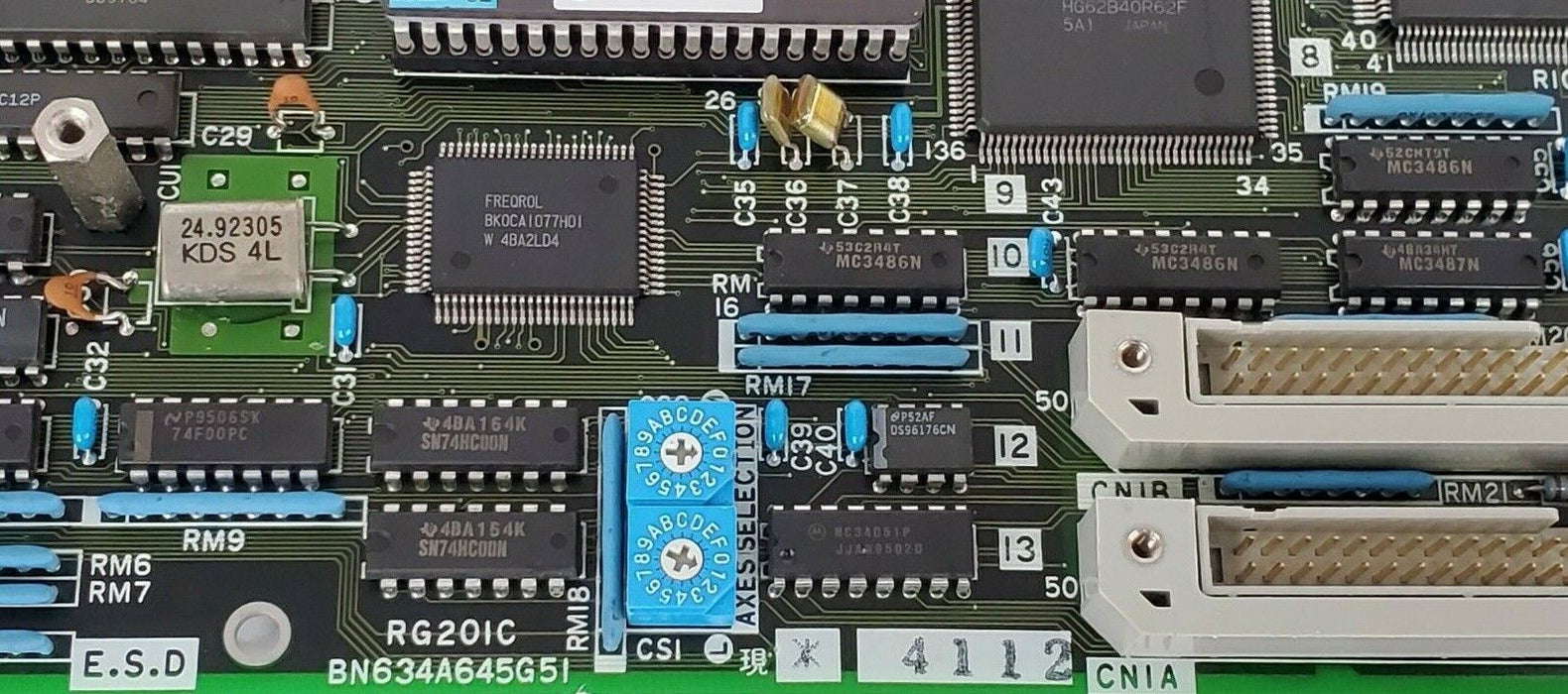 MITSUBISHI BN634A645G51 PC BOARD SERVO AMPLIFIER RG201C