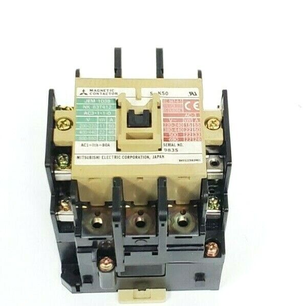 MITSUBISHI ELECTRIC S-K50 MAGNETIC CONTACTOR SK50, AC 200V