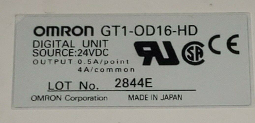 OMRON GT1-OD16 DIGITAL UNIT GT1-OD16-HD 24VDC