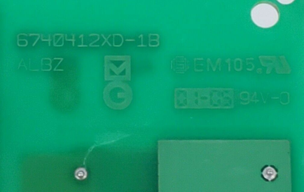 MGE UPS ALBZ-6740413 PC BOARD 6740412XD-2B, 6740412XD-1B