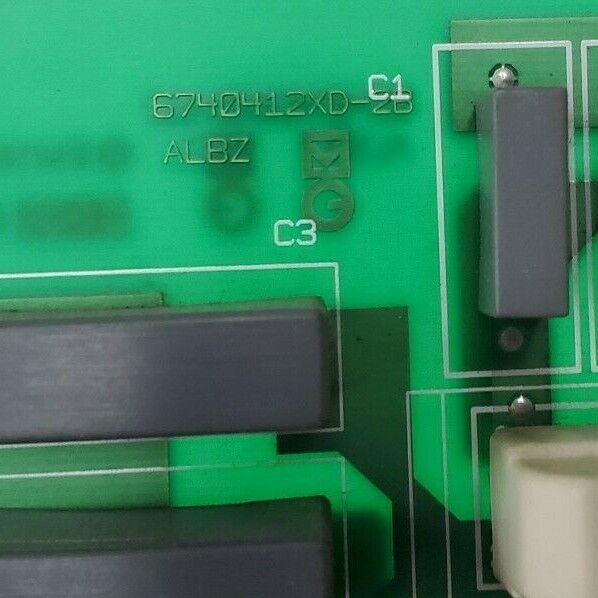 MGE UPS ALBZ-6740413 PC BOARD 6740412XD-2B, 6740412XD-1B