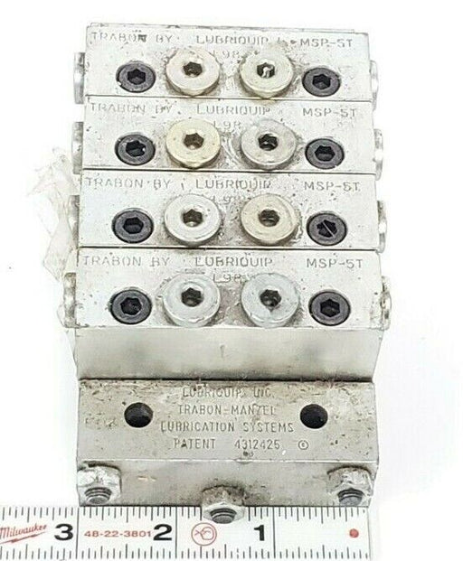 LUBRIQUIP HDV-9-A26 MANIFOLD BLOCK VALVE ASSEMBLY MSP-5T MSP5T HDV9A26