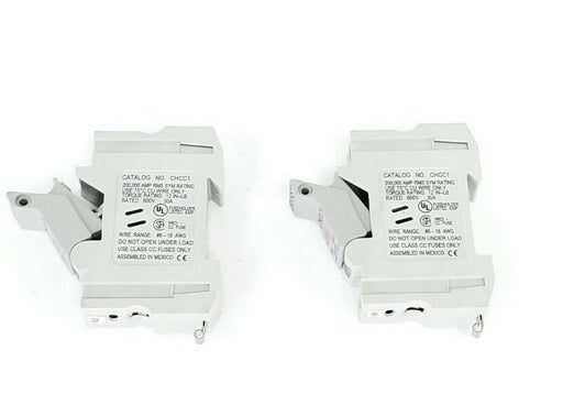 LOT OF 2 COOPER BUSSMANN CHCC1 FUSE HOLDERS 30A 600V