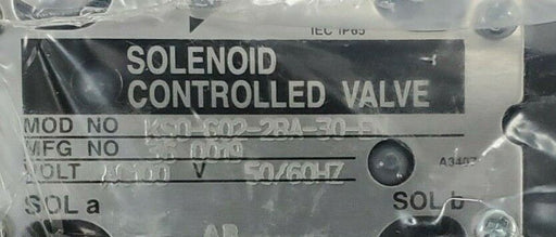 NEW DAIKEN INDUSTRIES KS0-G02-2BA-30-EN SOLENOID VALVE 36-0019 KSOG022BA30EN