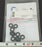 BAG OF 10 NEW GE HEALTHCARE 28-4021-62 O-RINGS 8x3.5 DN08 EPDM 28402162 AA