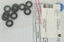 BAG OF 10 NEW GE HEALTHCARE 28-4021-62 O-RINGS 8x3.5 DN08 EPDM 28402162 AA
