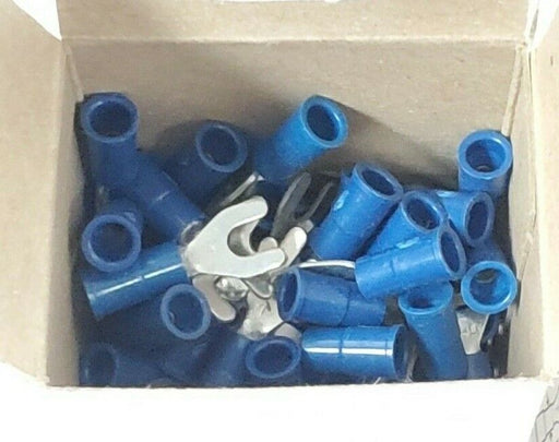 LOT OF 200 NEW 3M MV14-6FX (C-06-401X) FORK TERMINALS 16-14 AWG 600V, STUD: 6