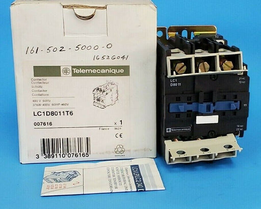 NIB TELEMECANIQUE LC1D8011T6 CONTACTOR 480V 60HZ