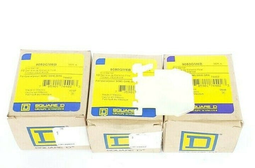 LOT OF 30 NEW SQUARE D CLASS 9080 TYPE GM-6B END BARRIERS 9080GM6B SER. A