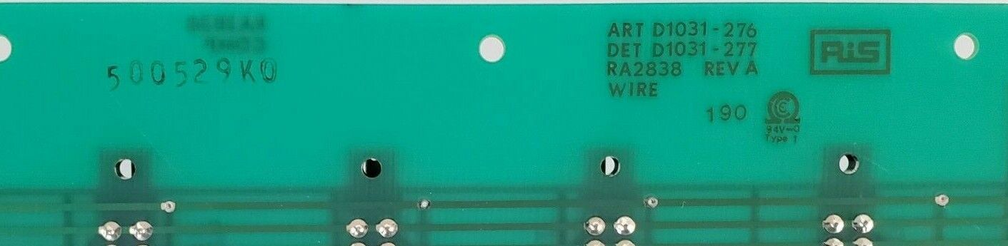 RIS 1031-028 RA-2838 PCB CIRCUIT BOARD REV. A D1031-276 D10310277 1031028 RA2838