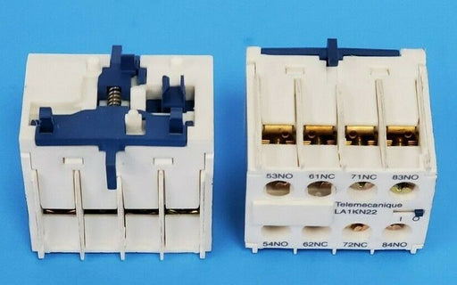 LOT OF 2 NEW TELEMECANIQUE LA1KN22 AUX CONTACT CONTACTOR RELAYS 10A