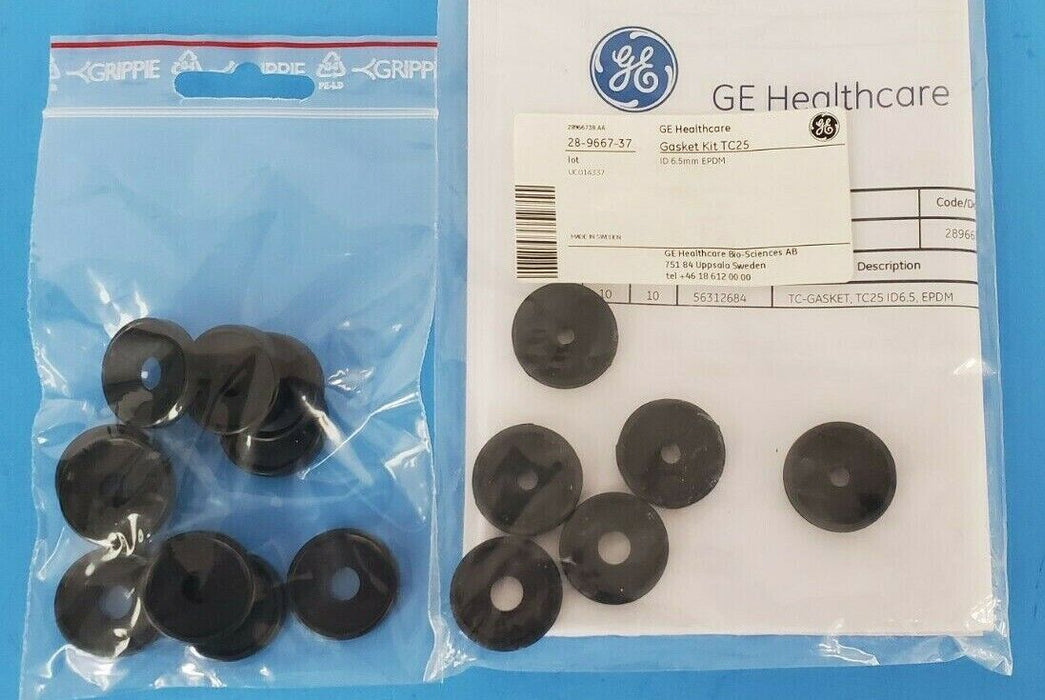 NEW GE HEALTHCARE 28-9667-37 GASKET KIT TC25 ID 6.5mm EPDM 28966737 (16/PK)